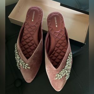 Birdies | Swan Velvet size 6 in raspberry